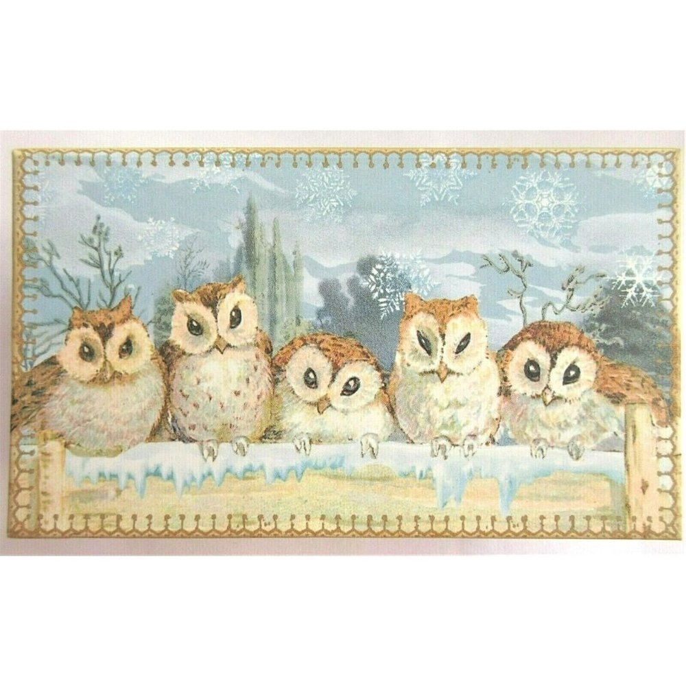 Punch Studio GINGER SPICE SOAP Triple Milled Vegetable Based With Owl Box